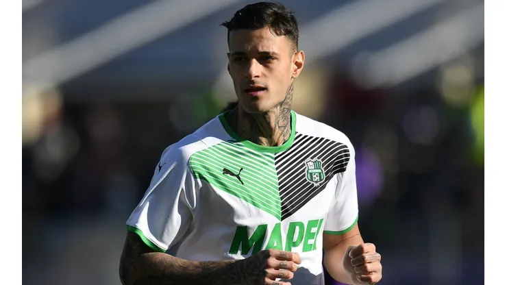 Gianluca Scamacca, delantero del Sassuolo.