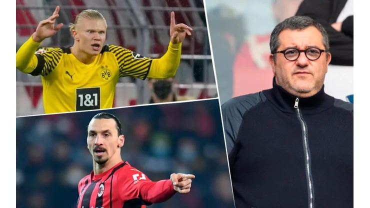Erling Haaland, Zlatan Ibrahimovic, Mino Raiola