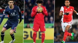 Achraf Hakimi, Mohamed Salah, Pierre-Emerick Aubameyang