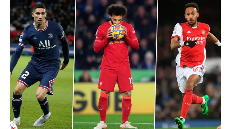 Achraf Hakimi, Mohamed Salah, Pierre-Emerick Aubameyang