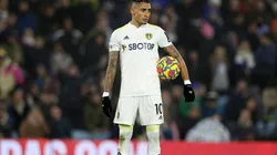 Raphinha en acción con Leeds.