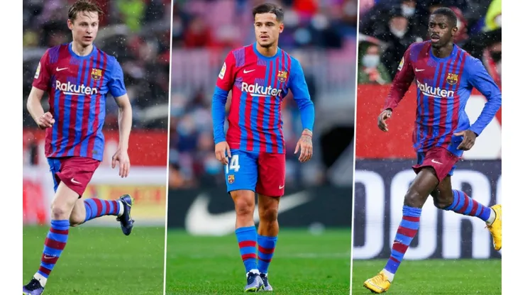 Frenkie De Jong, Philippe Coutinho, Ousmane Dembélé