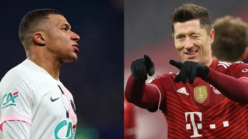 Kylian Mbappé y Robert Lewandowski.