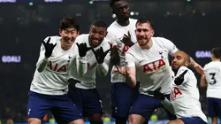 El festejo del gol de Son (foto: @SpursOfficial).