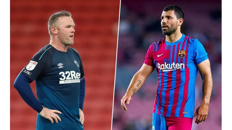 Wayne Rooney y Sergio Agüero, dos de los que anunciaron su retiro.