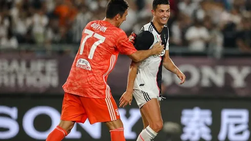 Buffon con Cristiano Ronaldo, en Juventus.