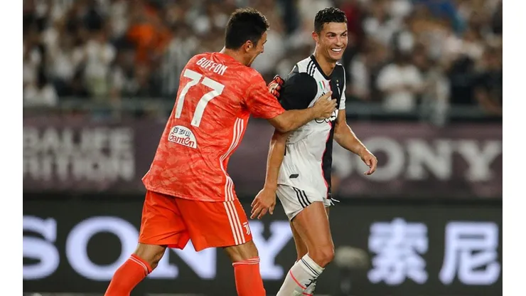 Buffon con Cristiano Ronaldo, en Juventus.
