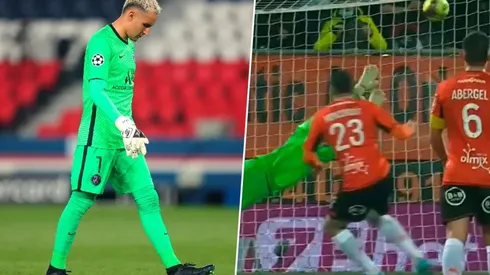 Bombazo al ángulo para Lorient ante PSG.