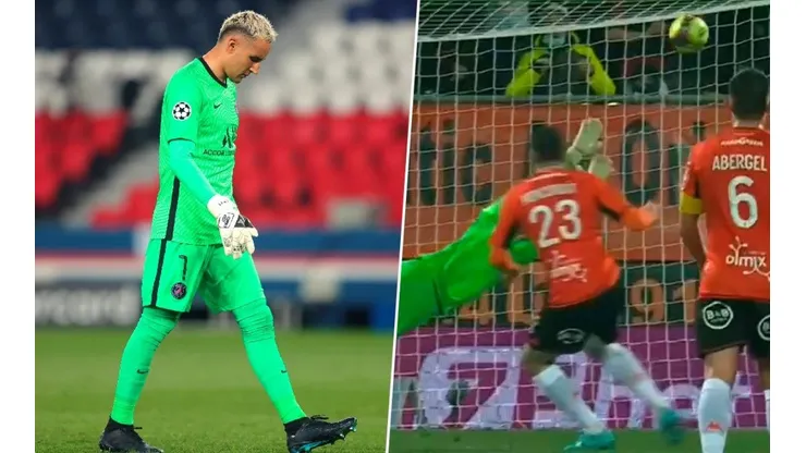 Bombazo al ángulo para Lorient ante PSG.