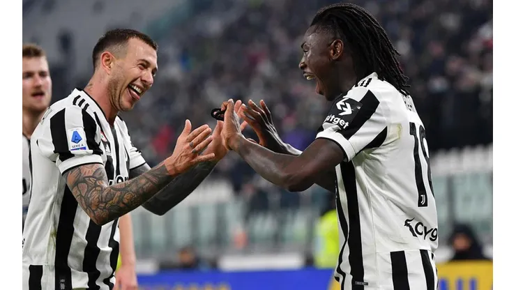 Festejo de gol de Juventus.