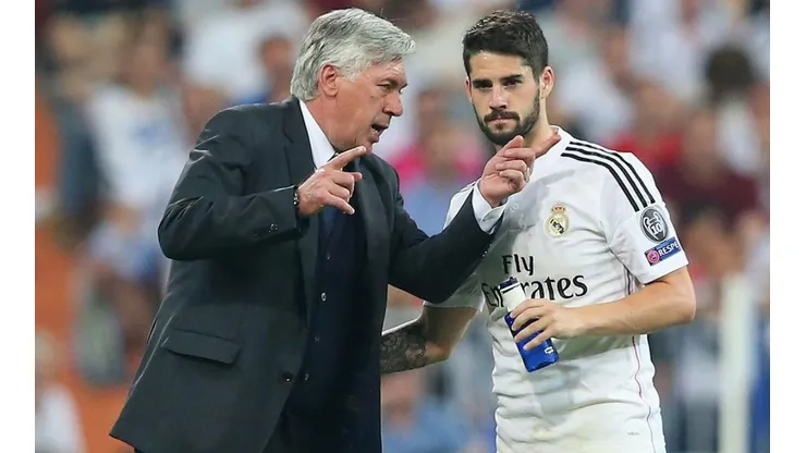 Ancelotti e Isco, en Real Madrid.