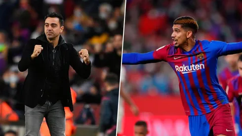 Xavi estalló ante el gol de Araújo.