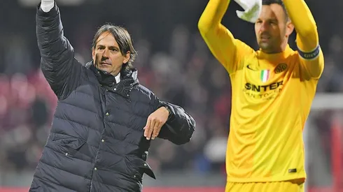 Inzaghi y Handanovic, en Inter.