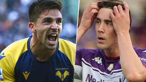 Hellas Verona vs. Fiorentina por la Serie A (Fotos: Getty).
