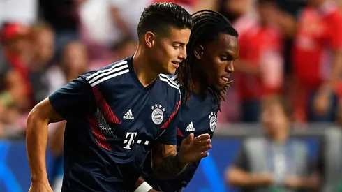 James Rodríguez y Renato Sanchez, en Bayern Múnich.