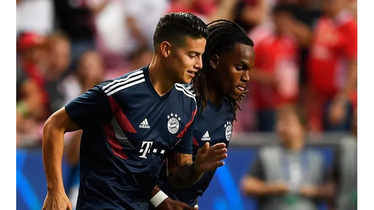James Rodríguez y Renato Sanchez, en Bayern Múnich.
