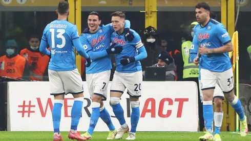 Eljif Elmas, el autor del gol de Napoli.