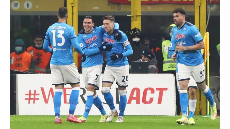 Eljif Elmas, el autor del gol de Napoli.