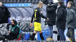 Erling Haaland se va luego de una derrota del Borussia Dortmund.