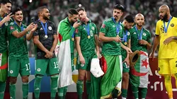 Argelia en festejo de la Copa Árabe.