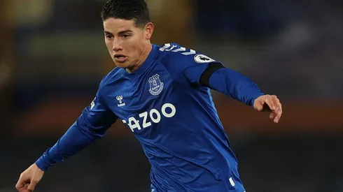 James Rodríguez con Everton.