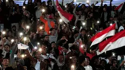 Celebraciones en Yemen que detuvieron, por un rato, la Guerra Civil.