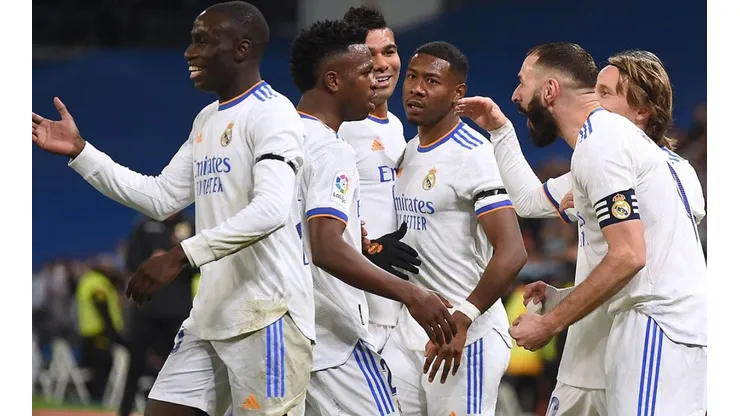 Real Madrid en festejo de gol.
