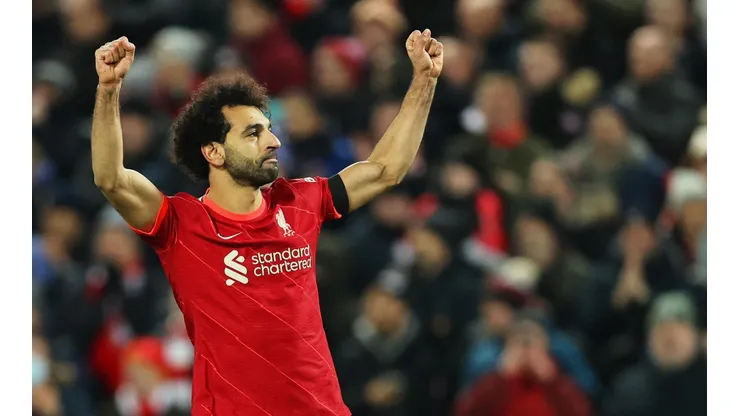 Mohamed Salah, autor del segundo gol de Liverpool.