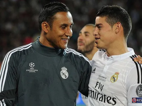 Así recuerdan los hinchas de Real Madrid a James y Keylor Navas