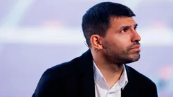 Agüero en su despedida de Barcelona.