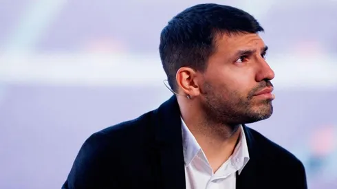 Agüero en su despedida de Barcelona.