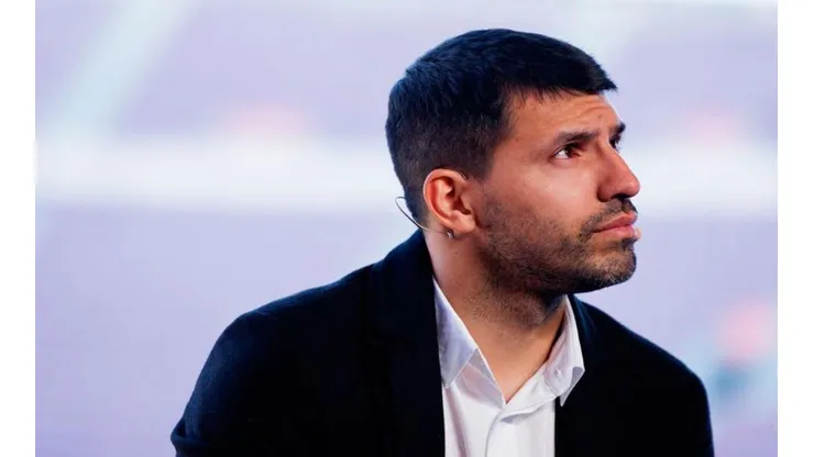 Agüero en su despedida de Barcelona.