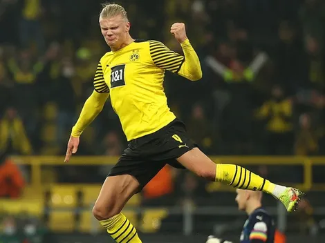 Flexibilidad y capacidad: tremenda celebración de Erling Haaland en gol con Dortmund