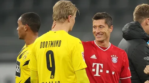 Erling Haaland y Robert Lewandowski, los goleadores de la Bundesliga en los últimos años.