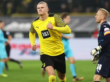 Al ritmo de Erling Haaland, Borussia Dortmund goleó y sigue como escolta de Bayern Múnich