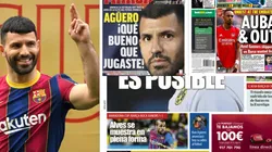 Sergio Kun Agüero, en las portadas de varios de los medios más importantes de Europa.