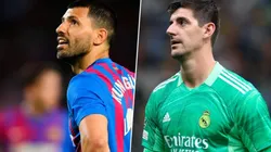 Thibaut Courtois le dedicó un mensaje a Kun Agüero por su retiro.