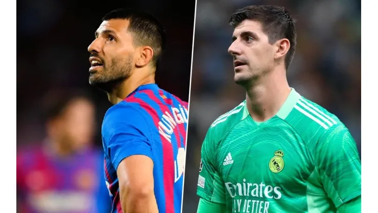 Thibaut Courtois le dedicó un mensaje a Kun Agüero por su retiro.