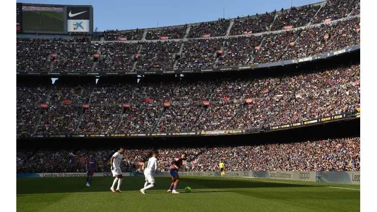 Estadio del Camp Nou durante Barcelona vs. Real Madrid.