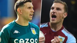 Aston Villa vs. Burnley por la Premier League (Fotos: Getty).
