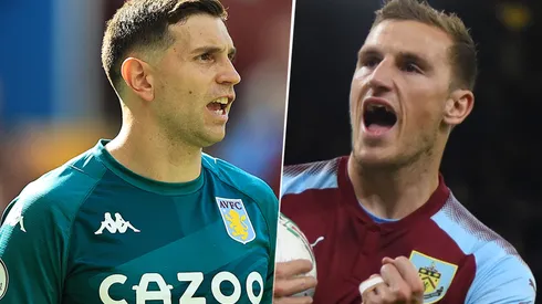 Aston Villa vs. Burnley por la Premier League (Fotos: Getty).