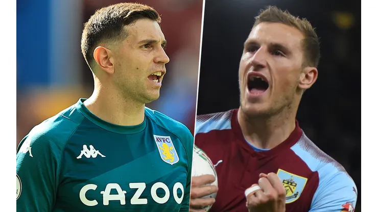 Aston Villa vs. Burnley por la Premier League (Fotos: Getty).