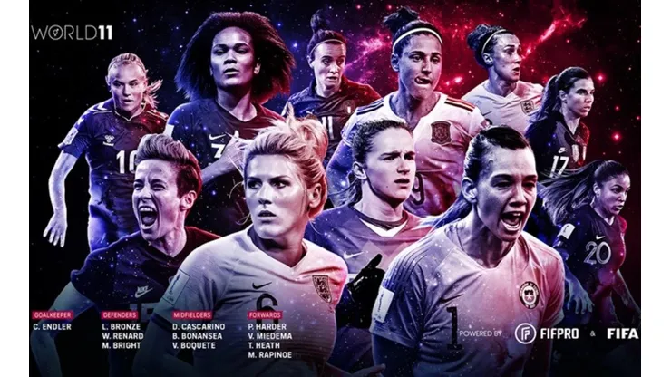 Tres sudamericanas entre las 23 mejores de FIFPRO y FIFA
