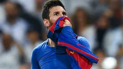 Lionel Messi ante el Santiago Bernabéu.