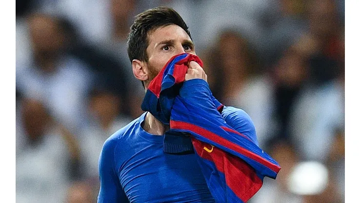 Lionel Messi ante el Santiago Bernabéu.