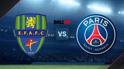 Feignies vs. PSG por la Copa de Francia.