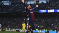 Lionel Messi en el Santiago Bernabéu.