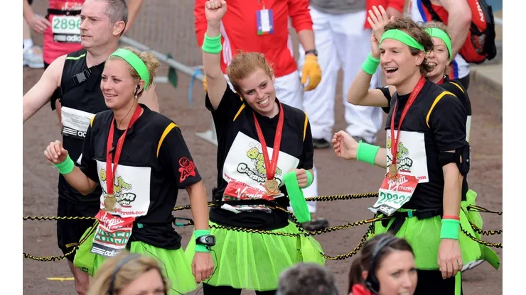 Celebrities Take Part In The Virgin London Marathon 2010