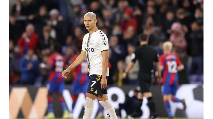 La imagen de Richarlison enojado ante Crystal Palace.