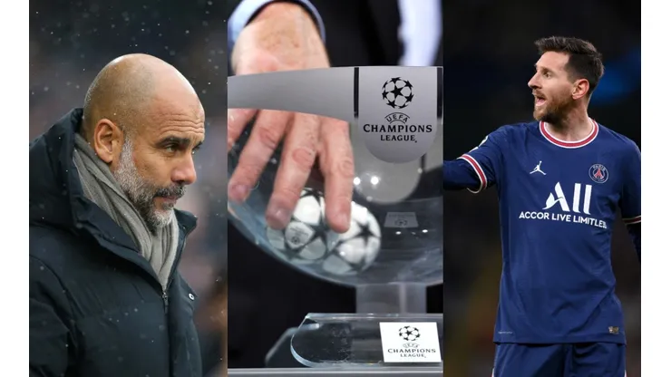 Pep Guardiola, Lionel Messi y el sorteo de la UEFA Champions League.